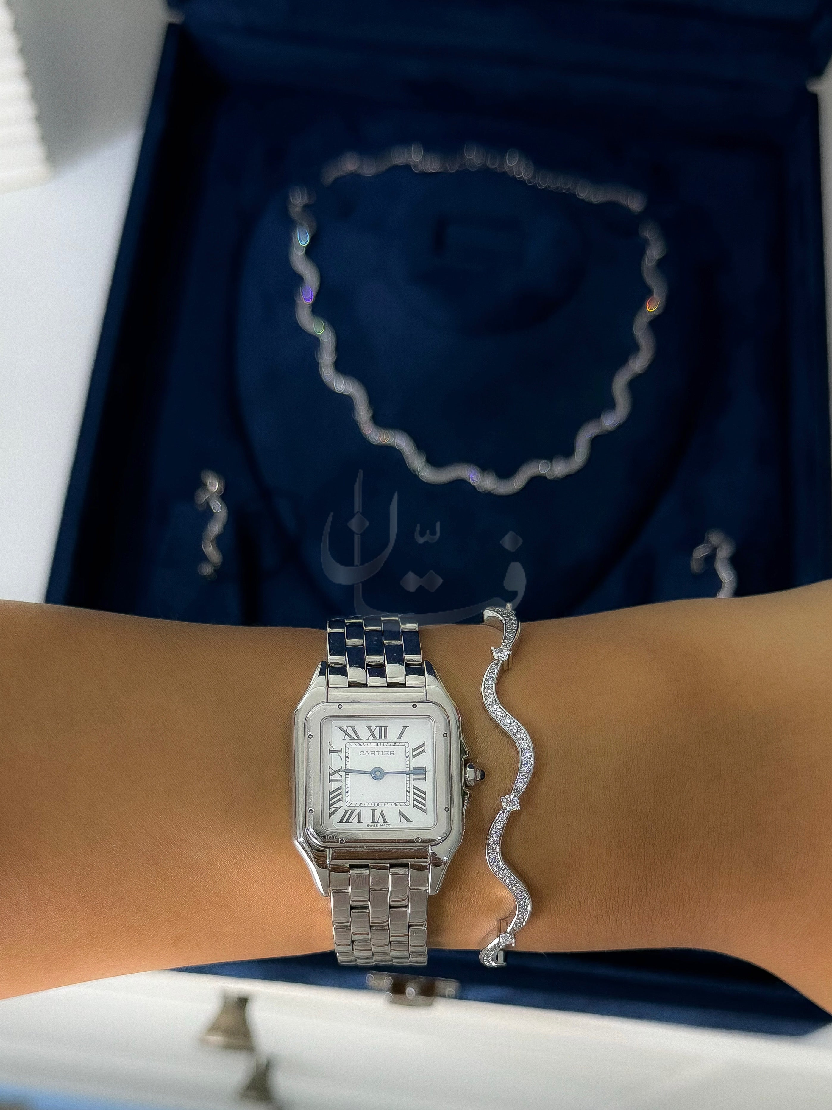 طقم فتان فضي