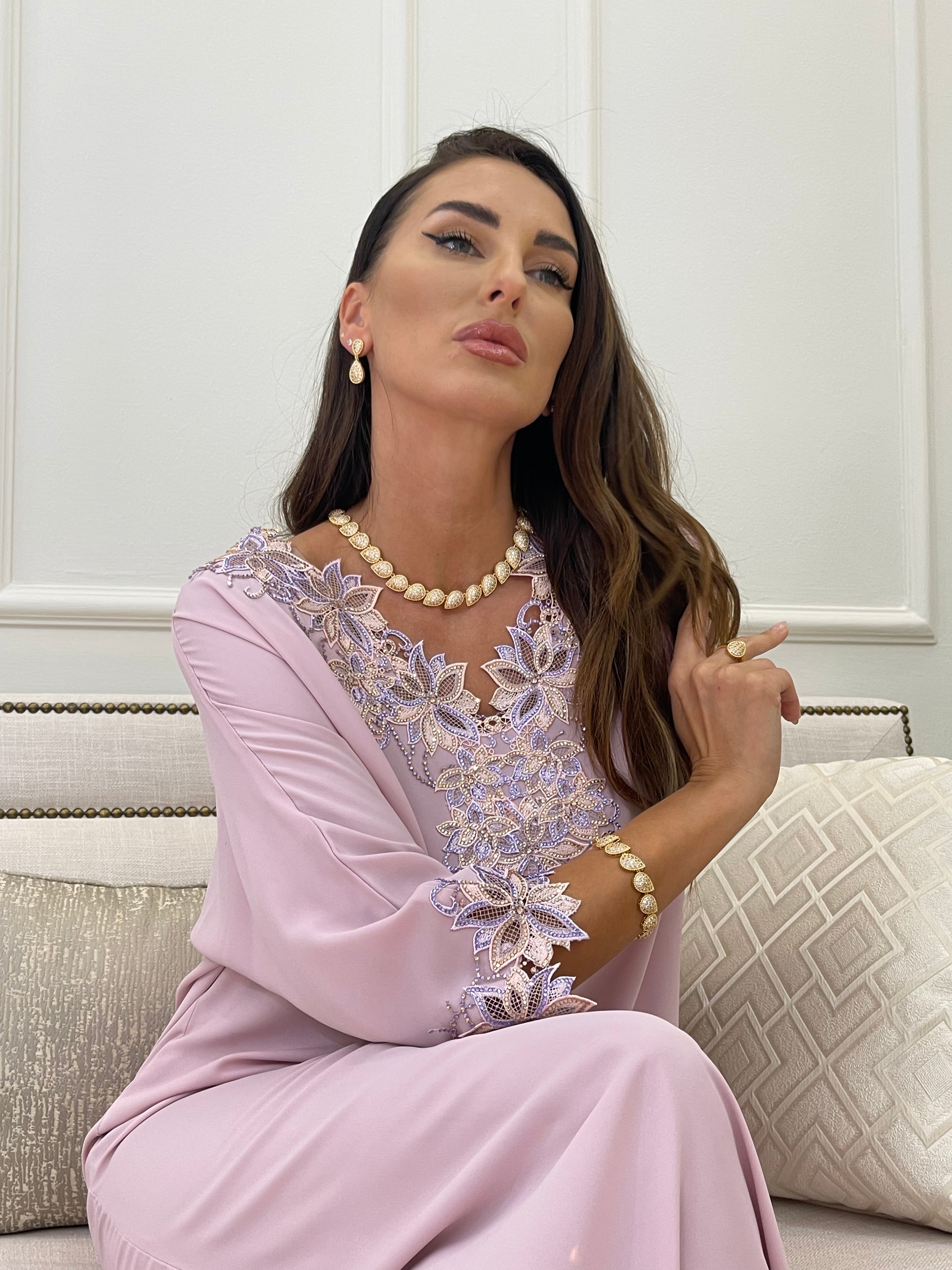 طقم دمعة ذهبي