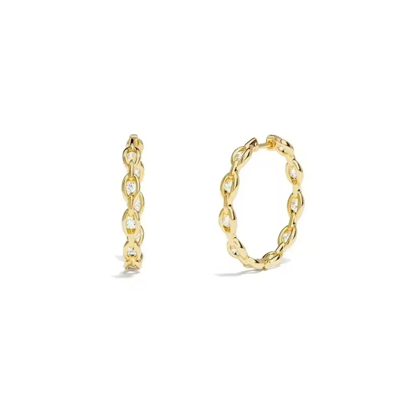 Aura chain earrings